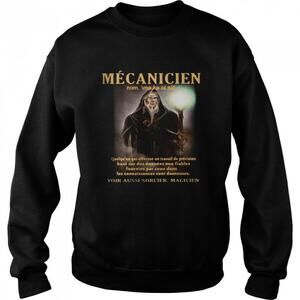 Mecanicien Precision Travail French Mechanic Quote Sweatshirt